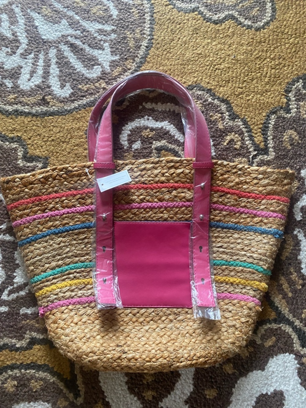 NWT Straw Beach Bag